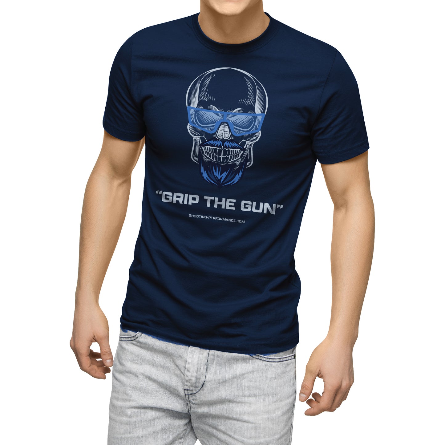 Skull "Grip the Gun" (on front)