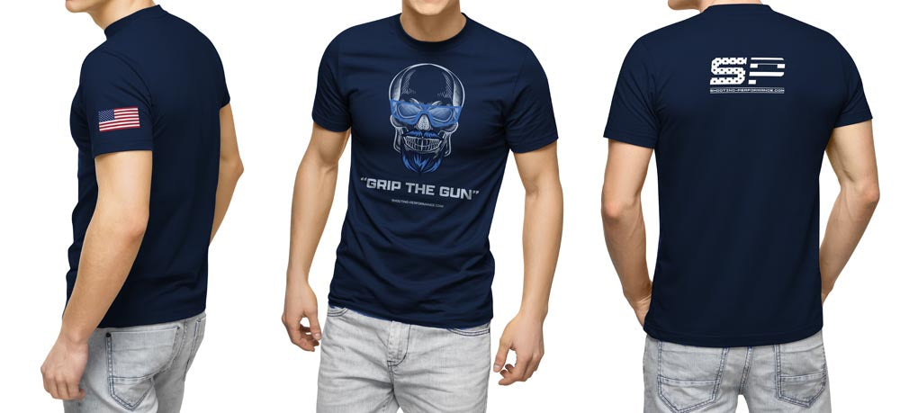 Skull "Grip the Gun" (on front)