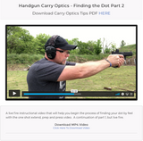Handgun Carry Optics - Finding the DOT Parts 1-5